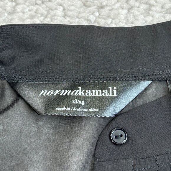 Norma Kamali Black Sheer Ruffle Blouse - Picture 4 of 9